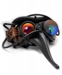 Маска формы Scaramuccia в стиле Steampunk Маска формы Scaramuccia в стиле SteampunkМаски<br>Маска формы Scaramuccia в стиле Steampunk, пластик, металл (Италия)<br>