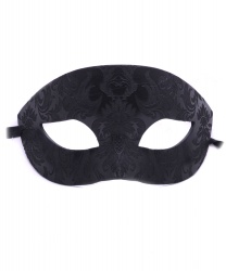 

Черная венецианская маска с объемным узором