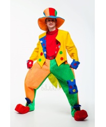 Взрослый костюм "Клоун Цветик"