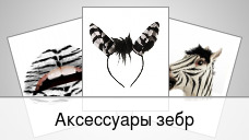 Аксессуары зебр