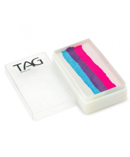 Аквагрим TAG белый, голубой, розовый, фиолетовый, сплит-кейк 30 гр (Австралия)