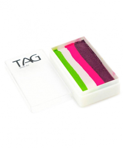 Аквагрим TAG белый, зеленый, розовый, фиолетовый, сплит-кейк 30 гр (Австралия)