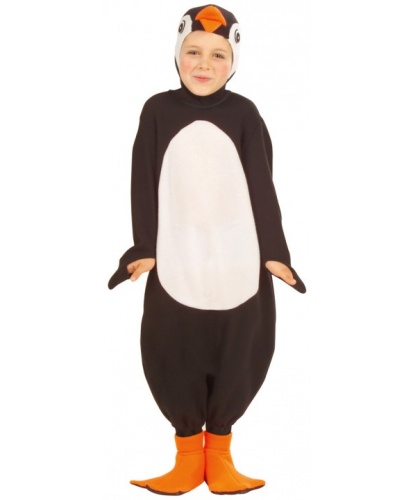 Детский костюм Пингвин: капюшон с маской, комбинезон, накладки на обувь (Италия)