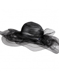 Черная женская шляпа
