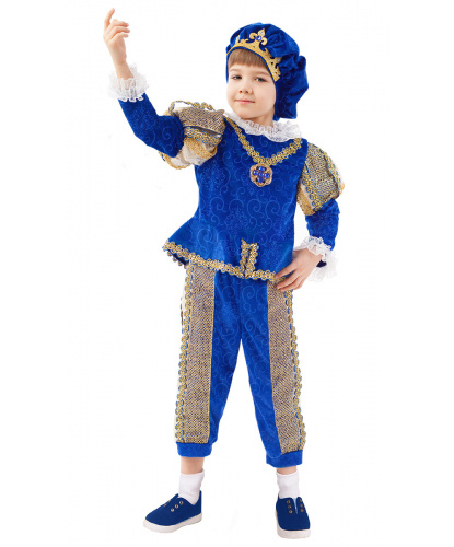 Детский костюм Принц: кофта, брюки, берет, накладки на обувь (Россия)