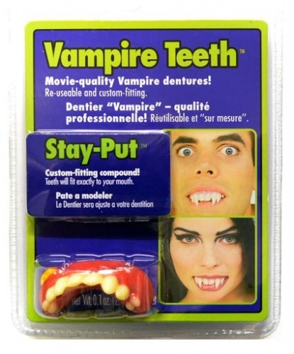 Зубы вампира с клеем (Германия)