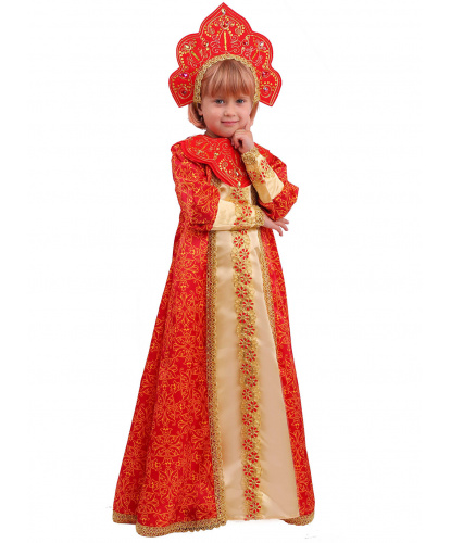Детский костюм Царевна Марья: платье, кокошник (Россия)