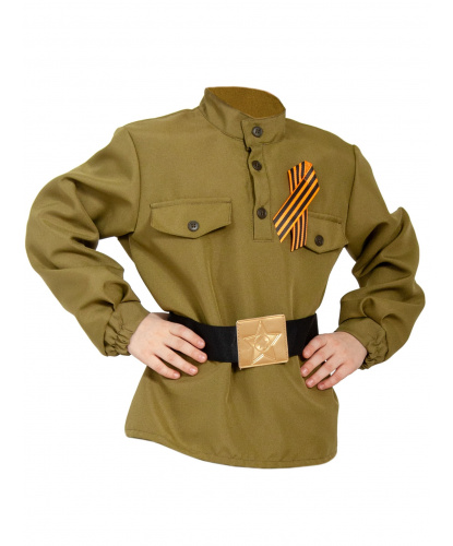 Детская гимнастёрка с ремнём: гимнастерка, ремень (Россия)