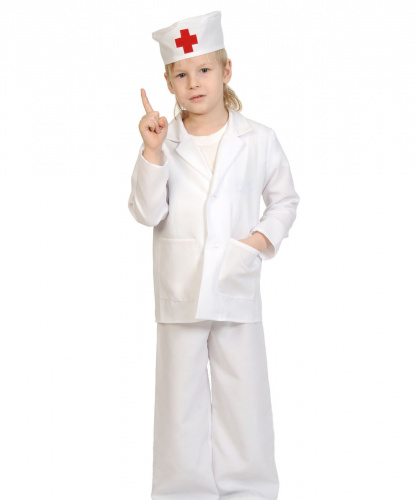 Детский костюм Доктор: куртка, брюки, шапочка (Россия)