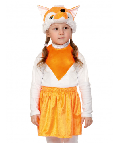 Детский костюм Лисичка: юбка, манишка, шапочка (Россия)