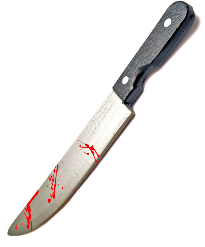 Окровавленный нож (50 см)