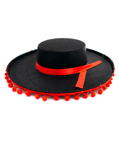 Шляпа фламенко (Италия)                                            Окружность 59 см, высота 7 см, ширина полей 9 см.