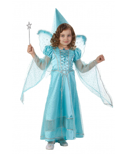 Платье Фея Голубая: платье, головной убор, волшебная палочка, крылья (Россия)