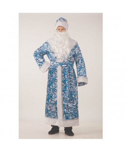 Дед Мороз Сказочный: шуба, кушак, шапка, борода, рукавицы, мешок (Россия)