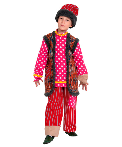 Детский костюм Емеля: рубашка, брюки, шапка (Россия)