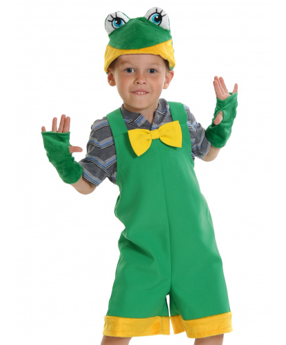 Детский костюм Лягушонок: комбинезон, шапочка, митенки (Россия)