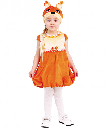 Детский костюм Белочка Тося: платье, шапочка (Россия)