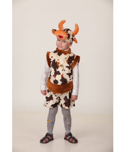 Детский костюм Бычок Храбрец: жилетка, шорты, шапочка (Россия)