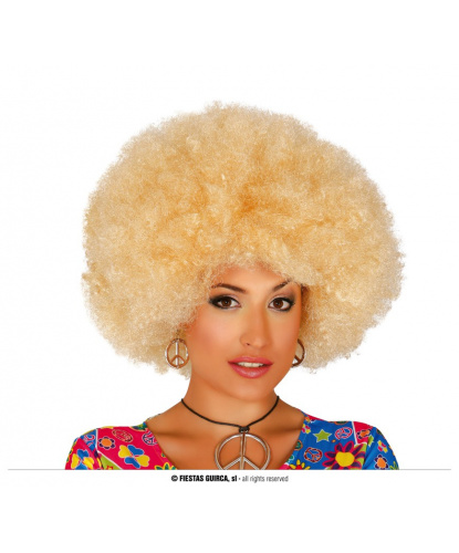 Афро-блонд парик: блонд (Испания)