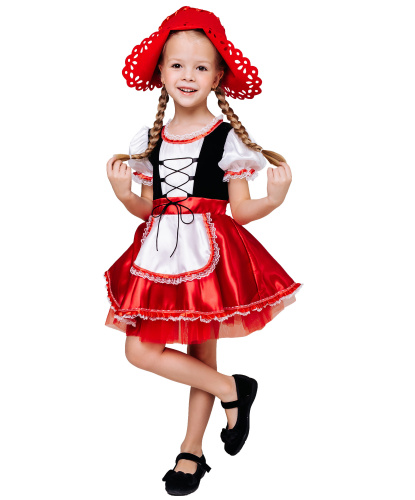 Детский костюм Красная Шапочка: платье, головной убор (Россия)