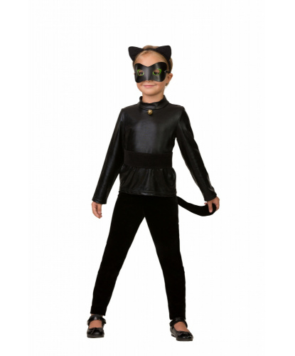 Детский костюм Супер кот: штаны, кофта, маска, уши, пояс (Россия)
