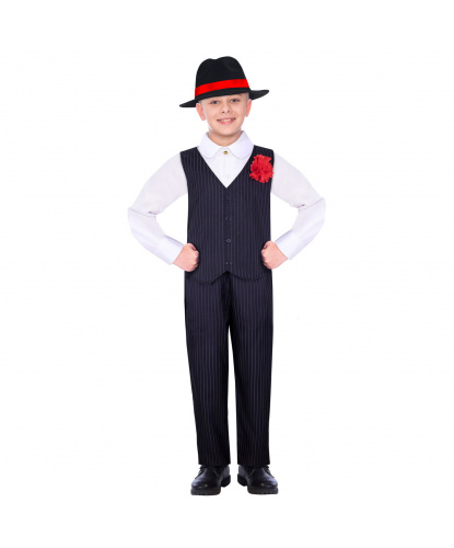 Детский костюм Гангстер-Бой: рубашка, брюки, шляпа (Германия)