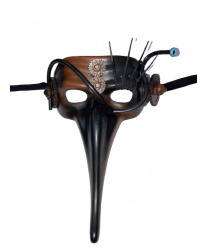 Полумаска Scaramuccia в стиле Steampunk модель D
