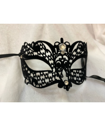  Венецианская черная бархатная маска Brillina