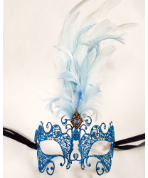 Металлическая маска Ciuffo голубая