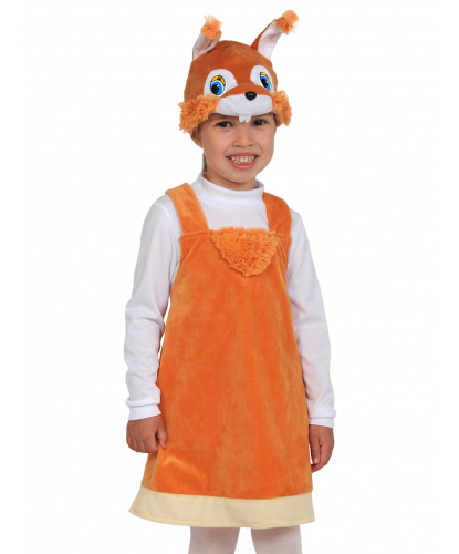 Детский костюм Белочка: сарафан, шапочка (Россия)