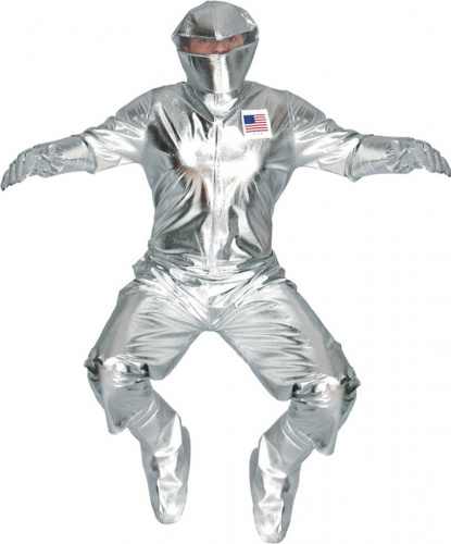 Взрослый костюм Астронавт: комбинезон, шлем, перчатки, накладки на обувь (Испания)