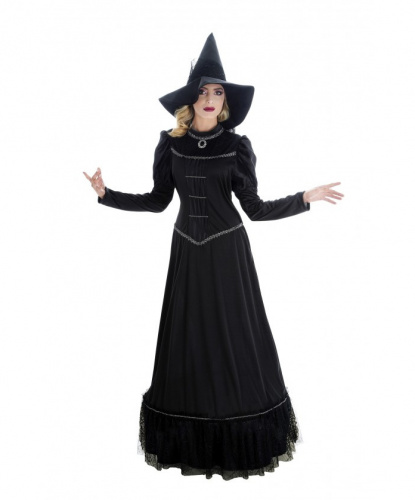 Костюм ведьмы чернокнижницы : платье, колпак (Франция)