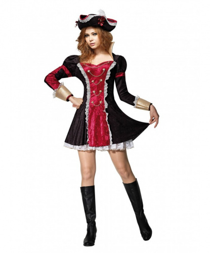 Костюм Роскошная Пиратка: платье, головной убор (Франция)