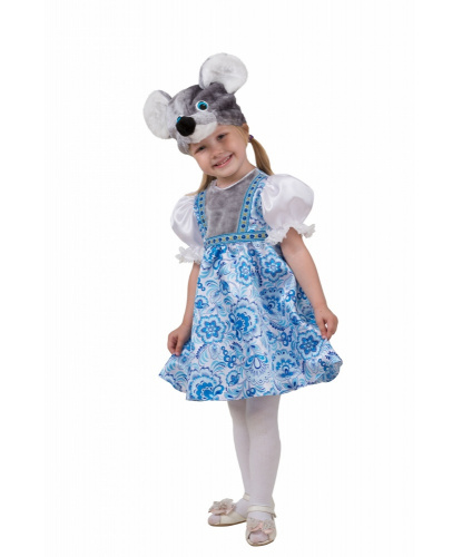 Детский костюм Мышка Варварка: платье, шапка (Россия)