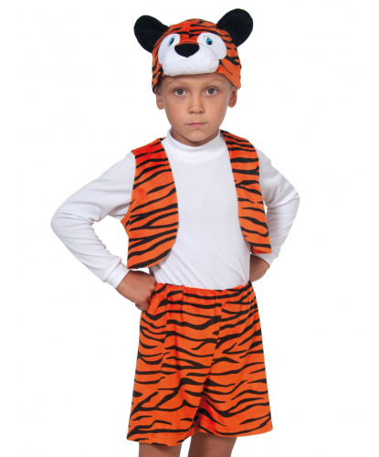 Тигрёнок плюшевый: жилетка, шорты, шапка (Россия)