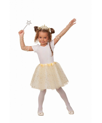 Карнавальный набор Принцесса-звездочка: юбка, диадема, митенки,палочка (Россия)