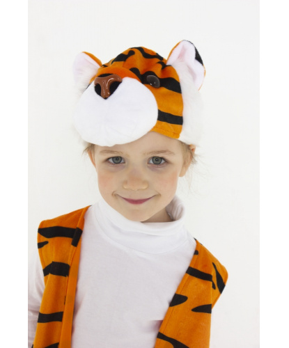 Детская шапка Тигр, полиэстер (Россия)