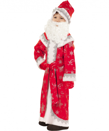 Дед Мороз Иванка: халат, шапка, борода, варежки, мешок, пояс (Россия)