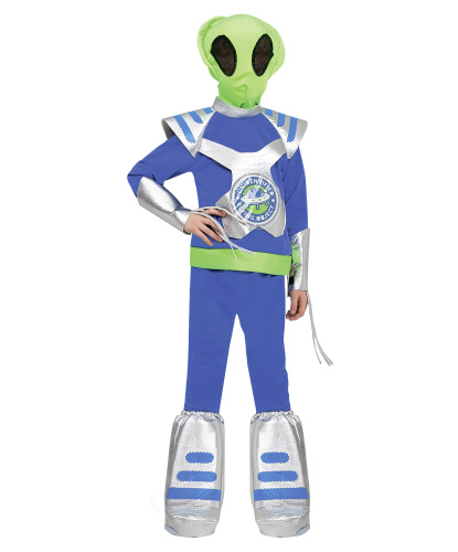 Детский костюм Инопланетянин: лонгслив, брюки, сапоги, маска, наручи (Россия)