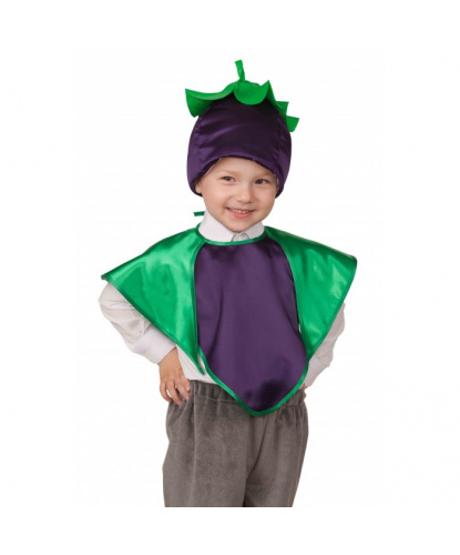 Детский костюм Баклажан: шапка, накидка (Россия)