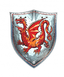 Рыцарский щит "Янтарный дракон"