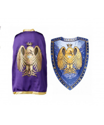 Накидка и щит рыцаря "Золотой орел" 