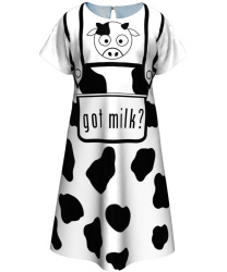 Черно-белое платье коровы