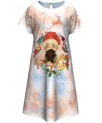 Платье рождественское аниме