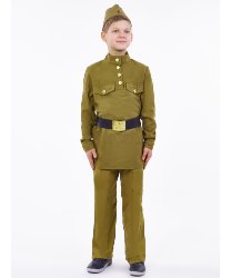 Карнавальный костюм Военный для мальчика из саржи