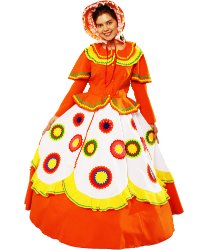 Карнавальный костюм Дымковской игрушки классический (аппликация)