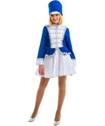 Карнавальный костюм Мажоретки в синем
