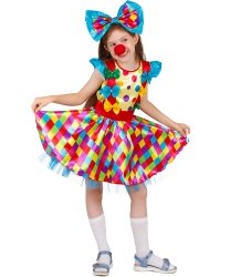 Детский костюм Клоунессы для девочки