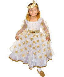 Детский карнавальный костюм Фея "Ночи" золотая
