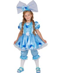 Карнавальный костюм Кукла "Тутси" в голубом